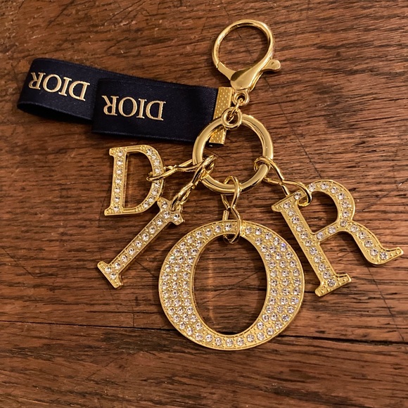 Dior | Accessories | Dior Iconic Letters Key Ringkeychainbag Charm Gold ...
